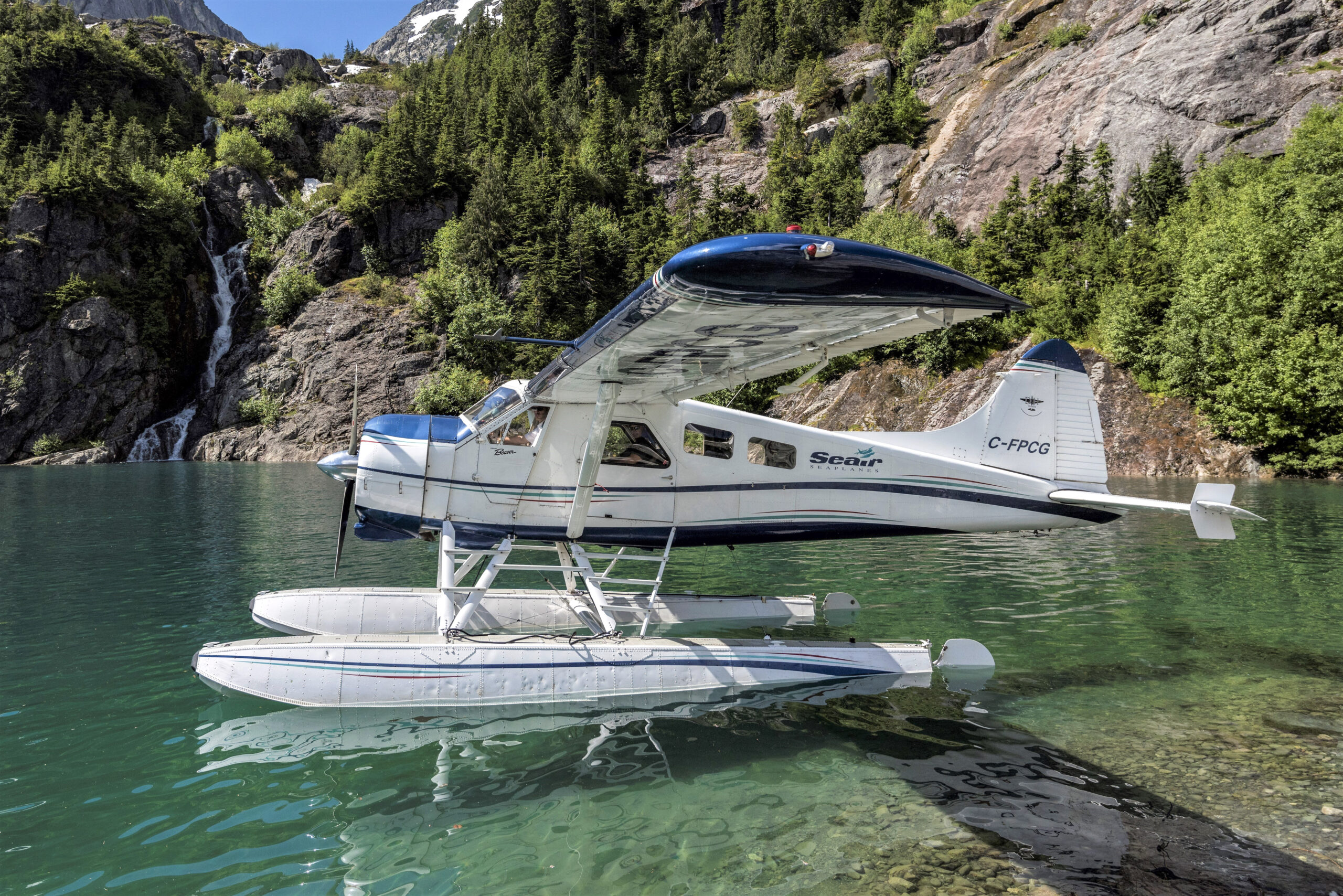 Beaver seaplane on a remote lake